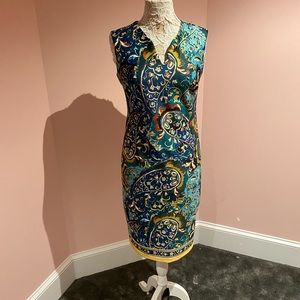 ECI gorgeous paisley teal dress
